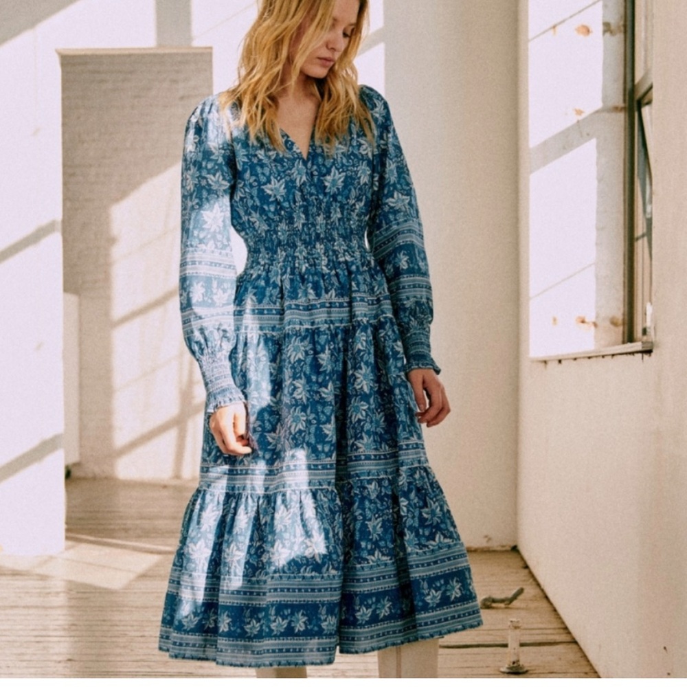 Sézane X Sea NY Blandine Midi Dress NWOT